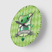 Bezauberndes SLYTHERIN™ Wappen Harry Potter | Runde Wanduhr (Winkel)