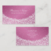 Bezauberndes Stern-Schein-Rosa Visitenkarte (Vorne/Hinten)