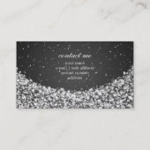 Bezauberndes Stern-Schein-Schwarzes Visitenkarte (Rückseite)