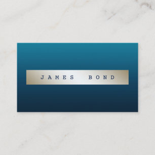 Bezauberndes tadelloses blaues Ombre Visitenkarte