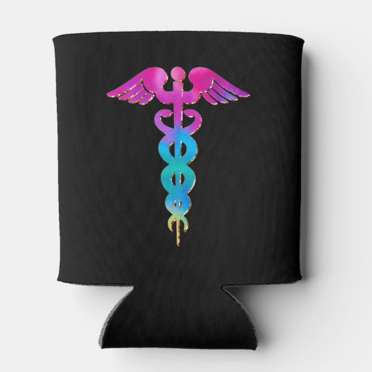 Bezauberndes und farbenfrohes Logo-Design Dosenkühler (Rückseite)