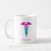 Bezauberndes und farbenfrohes Logo-Design Kaffeetasse (Links)