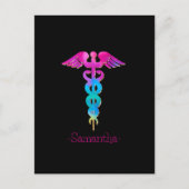 Bezauberndes und farbenfrohes Logo-Design Postkarte (Vorderseite)