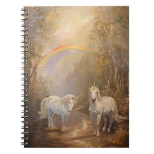 Bezauberndes Unicorn Forest Rainbow-Notebook Notizblock