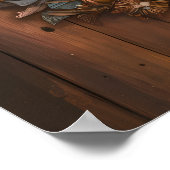 Bezauberndes Wald-Wandgemälde Poster (Ecke)