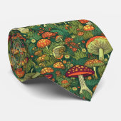 Bezauberndes Walddoodle: Psychedelisches Pilz Krawatte (Gerollt)