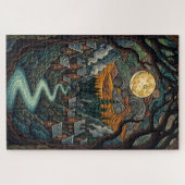 Bezauberndes Walddorf Jigsaw Puzzle (Horizontal)