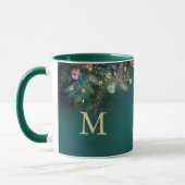 Bezauberndes Waldgebiet Rose Grüne Fairy Woodland Tasse (Links)