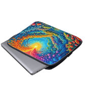 Bezauberndes Waldherz im Lichtdesign Laptopschutzhülle (Vorne Knopf)