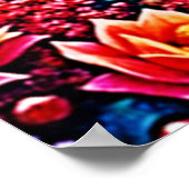 Bezauberndes Waldherz im Lichtdesign Poster (Ecke)