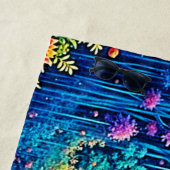 Bezauberndes Waldherz im Lichtdesign Strandtuch (Beispiel)