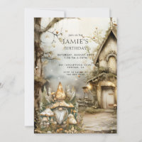 Bezauberndes Waldland Gnome Kind Geburtstag I