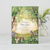 Bezauberndes Waldland-Party Einladung (Stehend Vorderseite)