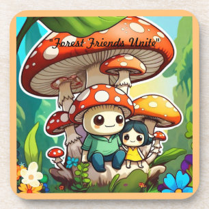 "Bezauberndes Waldleben" Getränkeuntersetzer