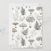 Bezauberndes Waldmäusentier 1. Geburtstag Einladung (Rückseite)