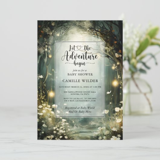 Bezauberndes Waldportal Einladung (Stehend Vorderseite)