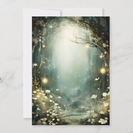 Bezauberndes Waldportal Einladung (Rückseite)