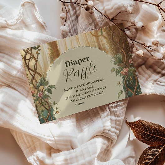 Bezauberndes Waldruffeldiapper Begleitkarte