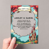 Bezauberndes Waldschlösschen Burg Märchenfest Hoch Acryleinladungen (Insitu (Handheld))