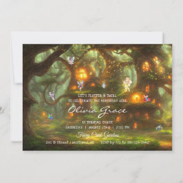 Bezauberndes Waldwaldland-Party Einladung