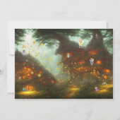 Bezauberndes Waldwaldland-Party Einladung (Rückseite)