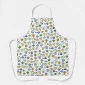 Bezauberndes Wasserfarben Teepattern Einzigartiges Schürze (Vorderseite)