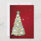 Bezauberndes Weihnachtsbaum-Foto Feiertagskarte (Rückseite)