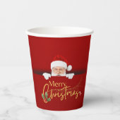 Bezauberndes Weihnachtsfest im Weihnachtsmann Pappbecher (Vorderseite)