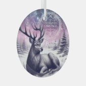 Bezauberndes Weihnachtsgeschenk personalisieren Ornament Aus Glas (Vorderseite Rechts)