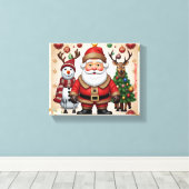 "Bezauberndes Weihnachtsglühen" Leinwanddruck (Insitu (Holzboden))