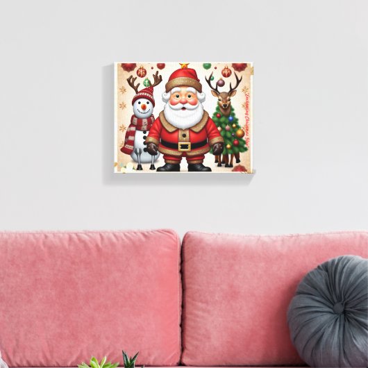 "Bezauberndes Weihnachtsglühen" Leinwanddruck (Insitu (Wohnzimmer))