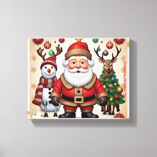 "Bezauberndes Weihnachtsglühen" Leinwanddruck (Vorderseite)