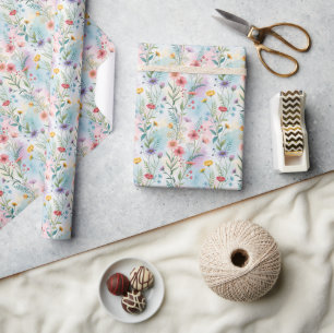 Bezauberndes Wildblume Wrapping Paper Geschenkpapier