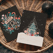 Bezauberndes Winter-Glasshouse gefüllt mit festlic Karte