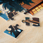Bezauberndes Winterdorf Puzzle (Seite)