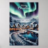 Bezauberndes Winterwunderland Weihnachten Poster (Vorne)