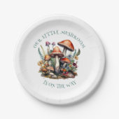 BezauberndWaldmäschräume Babyduschpapier-Teller Pappteller (Vorderseite)