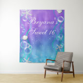 Bezaubert unter dem Wasser Süße 16 Party Hintergru Wandteppich (Beispiel)