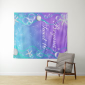 Bezaubert unter dem Wasser Süße 16 Party Hintergru Wandteppich (Beispiel (Horizontal))