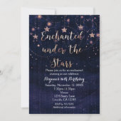 Bezaubert unter der Lila und goldenen Einladung de (Vorderseite)