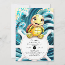 Bezaubert unter der Meeresschildkröte Geburtstag