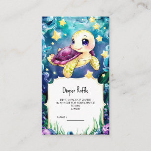 Bezaubert unter der Meeresschildkrötendusche Begleitkarte