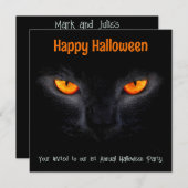 Bezauberte Augen & Mitternachtsflüster Einladung (Vorne/Hinten)