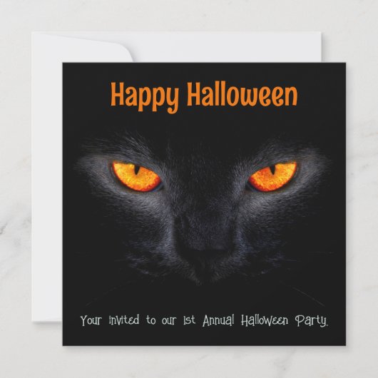 Bezauberte Augen & Mitternachtsflüster Einladung (Vorderseite)