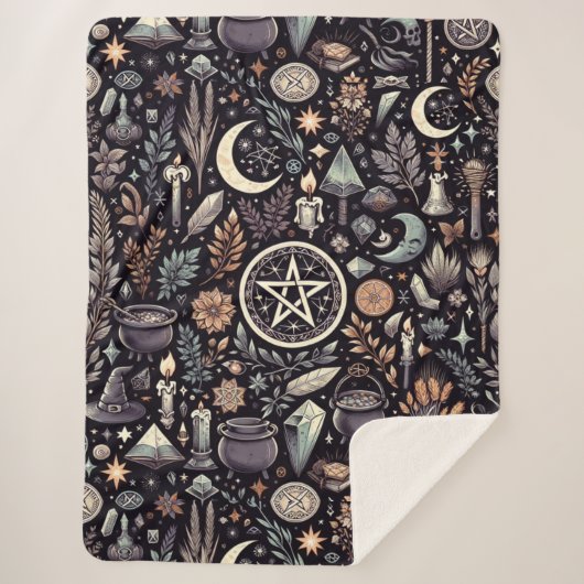 Bezauberte Botanica: Magische Kräuter und Hexerei Sherpadecke (Vorderseite)