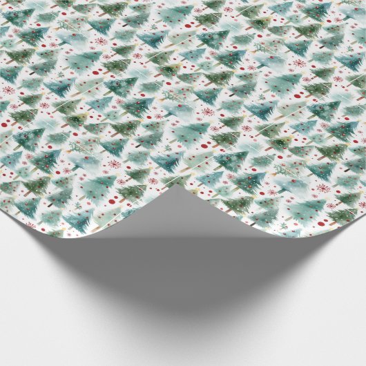 Bezauberte Evergreens Geschenkpapier (Ecke)