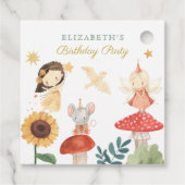 Bezauberte Fee Birthday Mushroom Geschenkanhänger (Rückseite)