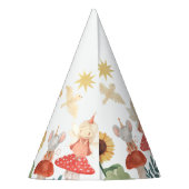 Bezauberte Fee Birthday Mushroom Partyhütchen (Rückseite)