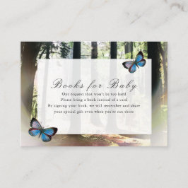 Bezauberte Forest Baby Shower Books for Baby Begleitkarte