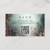Bezauberte Gärten QR Code Online-UAWG Wedding Begleitkarte (Vorderseite)